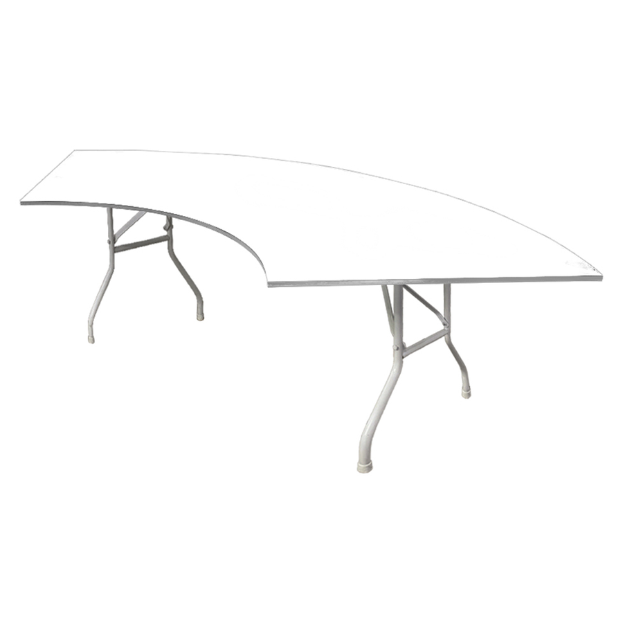 Банкетный стол "Вольф" змейка белый - Фото миниатюра 1