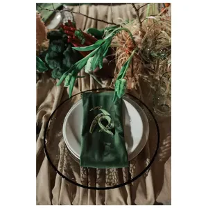 Тарелка "Барто" прозрачная с черным кантом - Фото 2