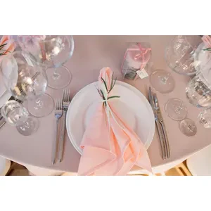 Салфетка "Альфа" розово-персиковая - Фото 3