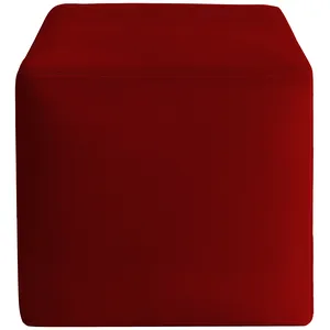 Пуфик "Квадро" гранатовый бархат