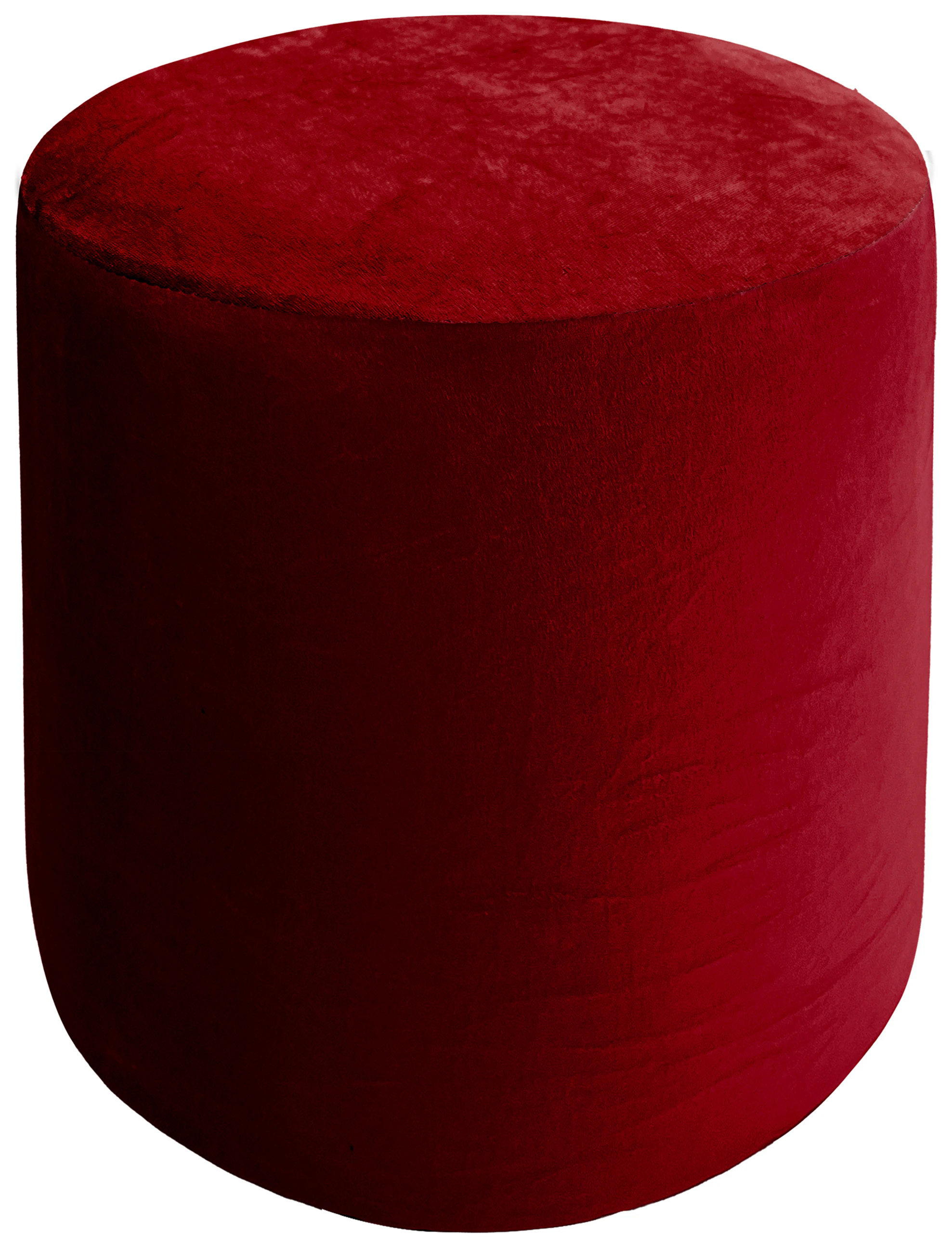 Пуфик "Фуфик" мини гранатовый бархат
