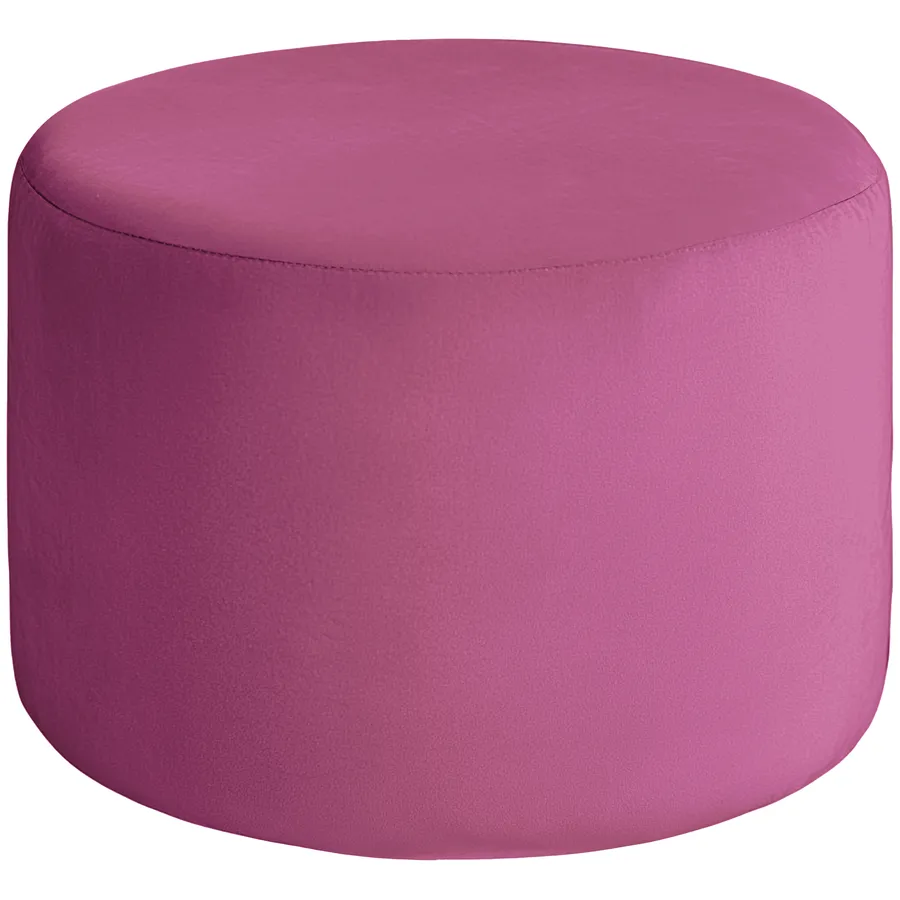 Чехол пуфик "Фуфик" миди малиновый бархат - Фото миниатюра 1