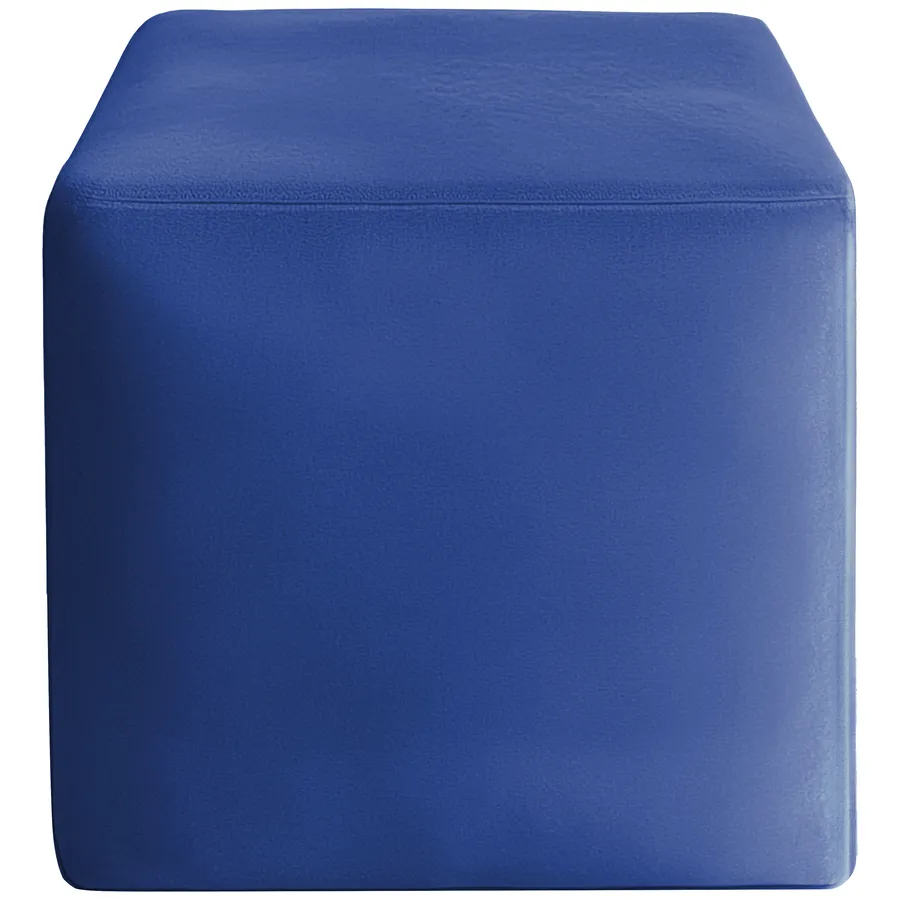 Пуфик "Квадро" синий Ван Гога бархат - Фото миниатюра 1