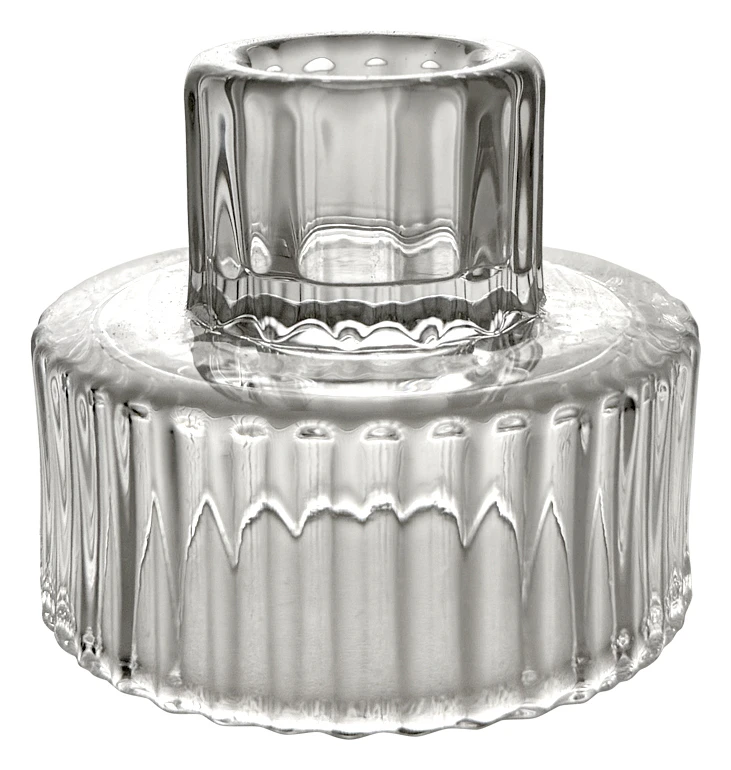 Подсвечник "Рон" стеклянный прозрачный