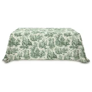 Скатерть "Каппа" Диор зеленая прямоугольная