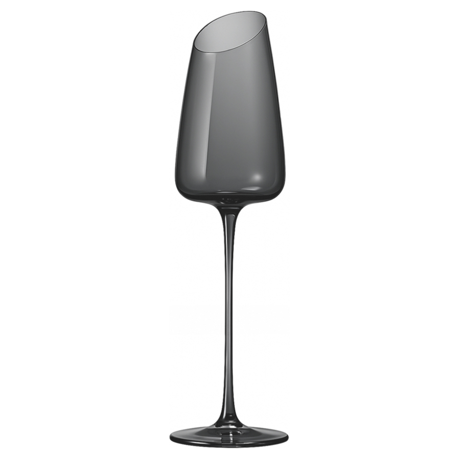 Бокал "Роулинг" серый под шампанское - Фото основное 1