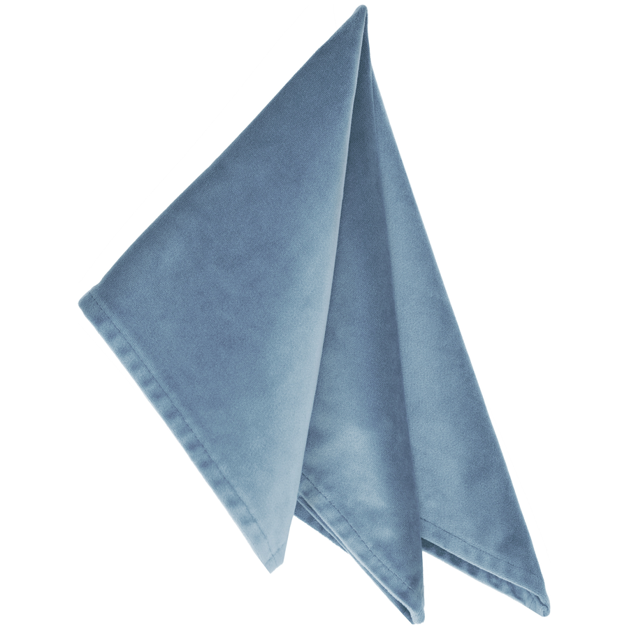 Салфетка бархатная "Бета" голубой сапфир - Фото миниатюра 1