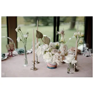 Скатерть канвас "Гамма" пудровая круглая - Фото 3