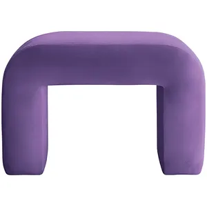 Пуфик "Боу" мини фиолетовый люпин бархат