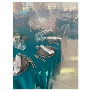 Скатерть "Альфа" изумрудная круглая - Фото 2