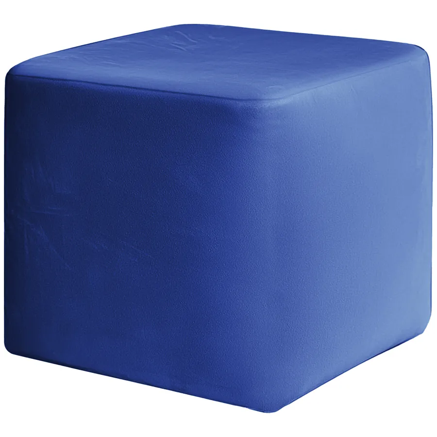 Пуфик "Квадро" синий Ван Гога бархат - Фото миниатюра 2