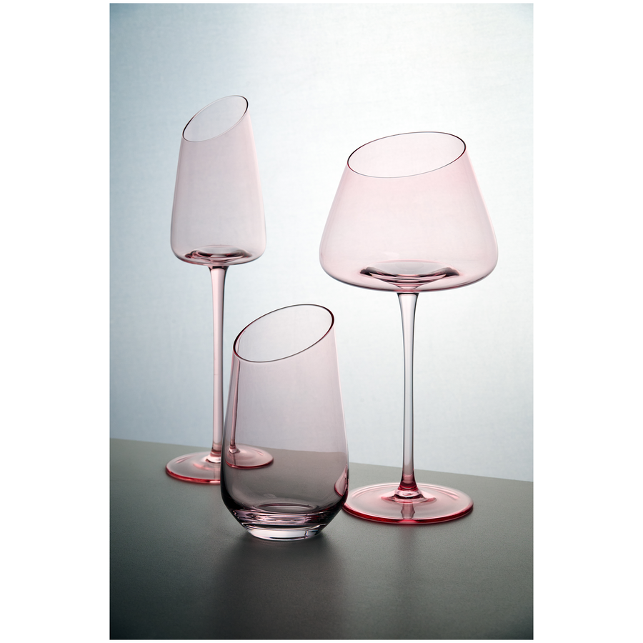 Бокал "Роулинг"  пыльно-розовый винный - Фото миниатюра 2