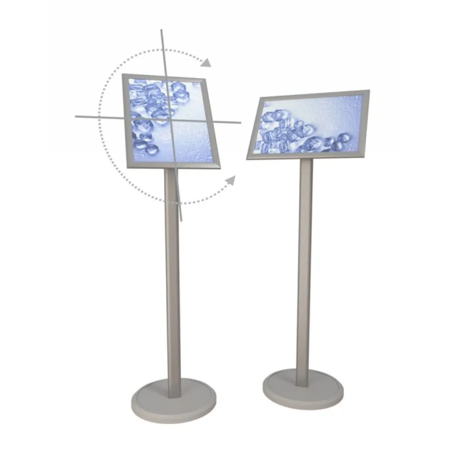 Информационная стойка А4 с наклонной клик-рамкой - Фото миниатюра 1