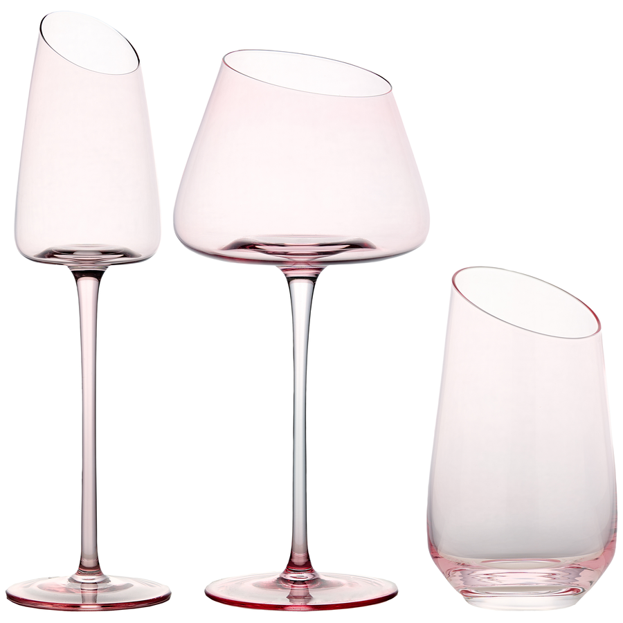 Набор бокалов "Роулинг" пыльно-розовых - Фото миниатюра 1