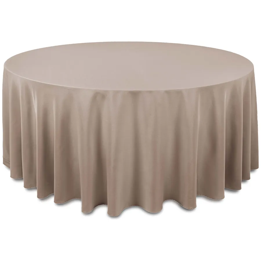 Скатерть "Альфа" капучино круглая - Фото миниатюра 1