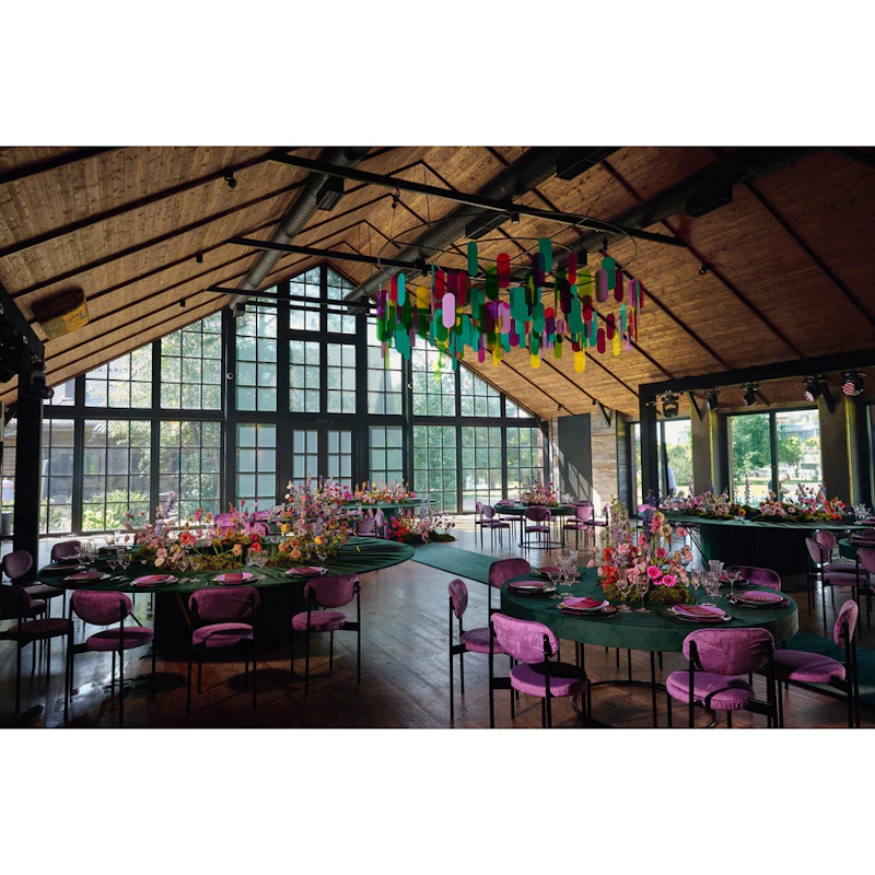 Стул Монако черный лавандовый