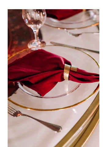 Кольцо для салфеток "Минимал" золото