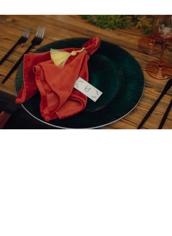 Салфетка бархатная "Бета" янтарная