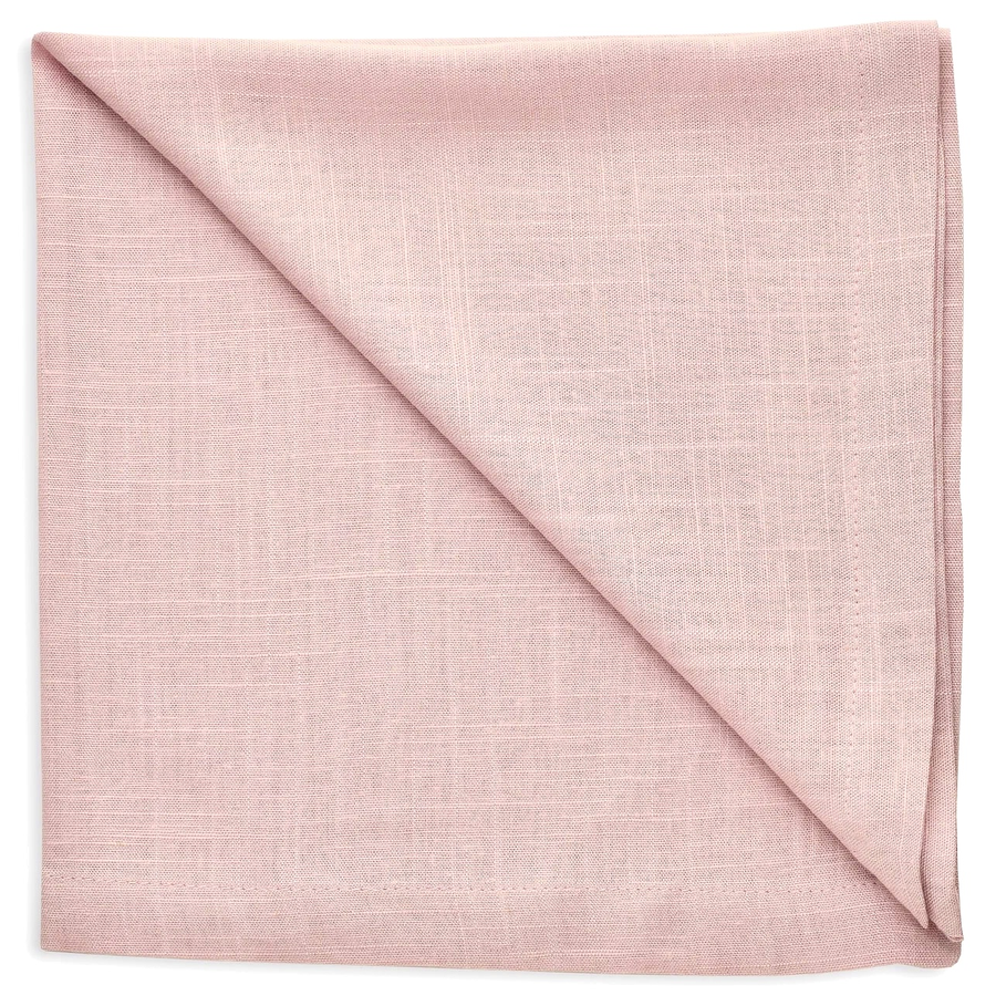 Салфетка льняная светло-розовая - Фото основное 1