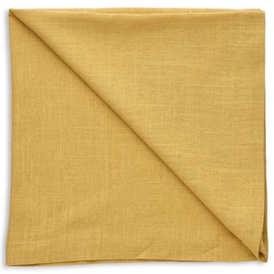 Салфетка льняная горчичная 
