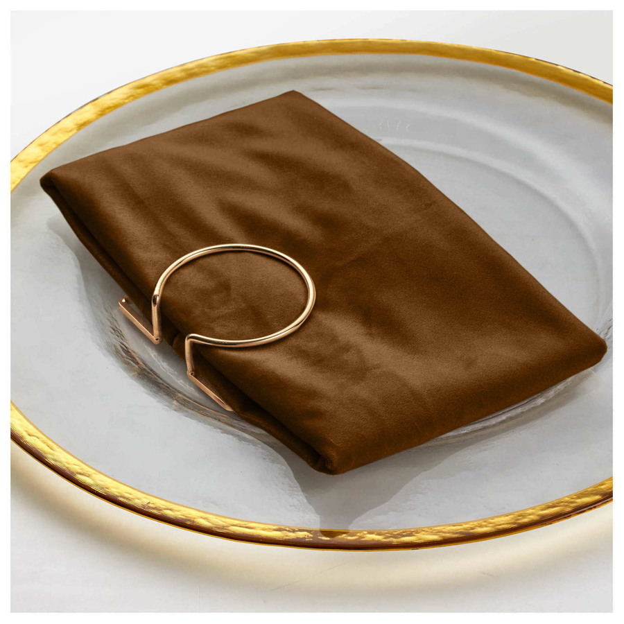 Салфетка бархатная горький шоколад - Фото миниатюра 2