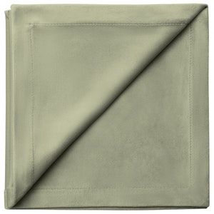 Салфетка бархатная пыльно-зеленая