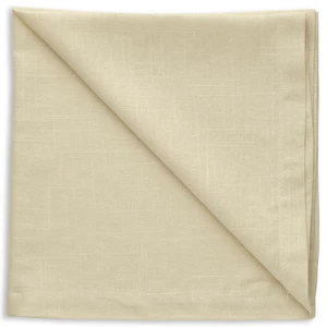 Салфетка льняная светло-бежевая - Фото 1