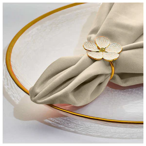 Салфетка бархатная светло-бежевая - Фото 2