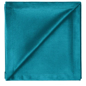Салфетка бархатная бирюзовая