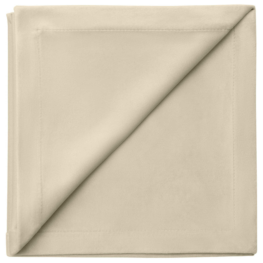 Салфетка бархатная светло-бежевая - Фото миниатюра 1