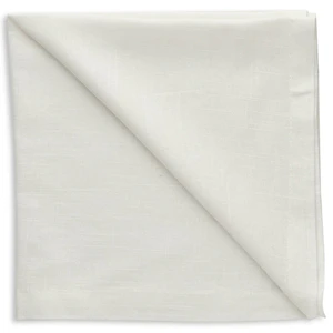 Салфетка льняная белая