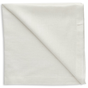 Салфетка льняная белая