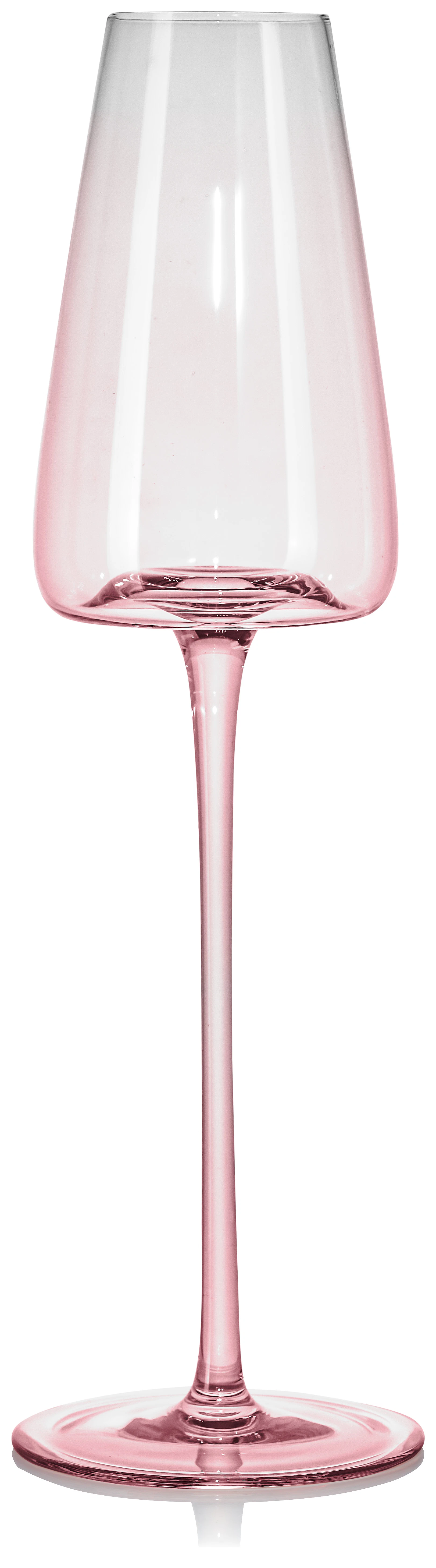 Бокал «Люксор» для шампанского розовый шелк