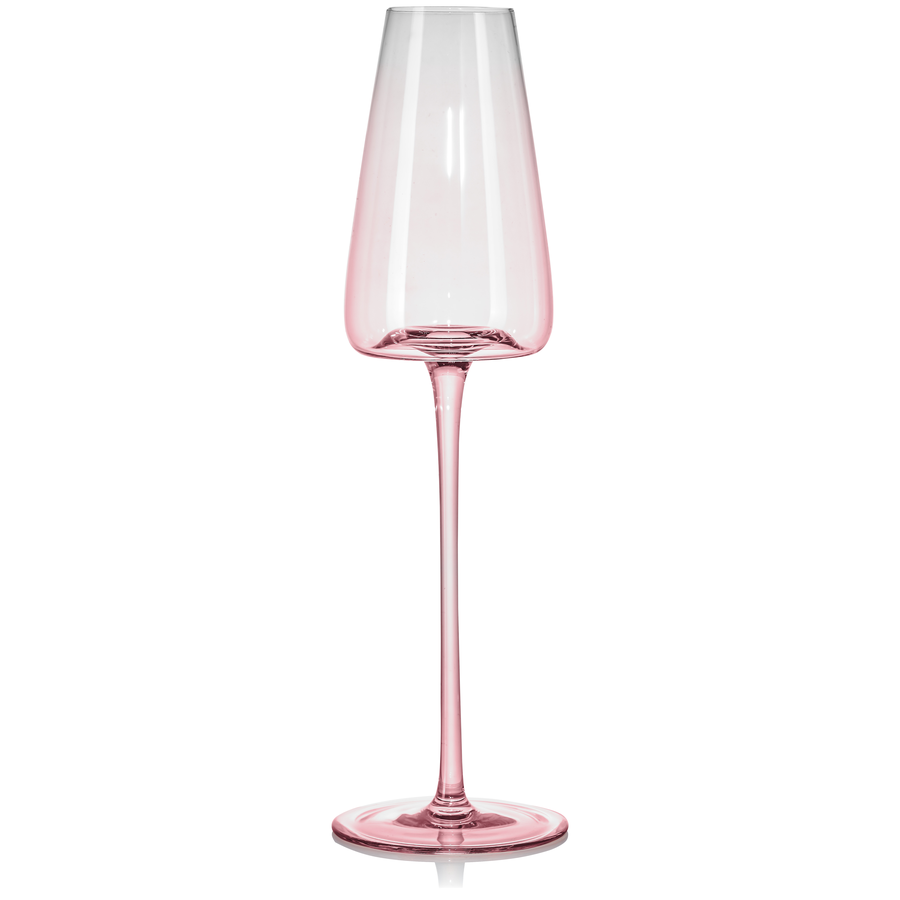 Бокал «Люксор» для шампанского розовый шелк - Фото миниатюра 1