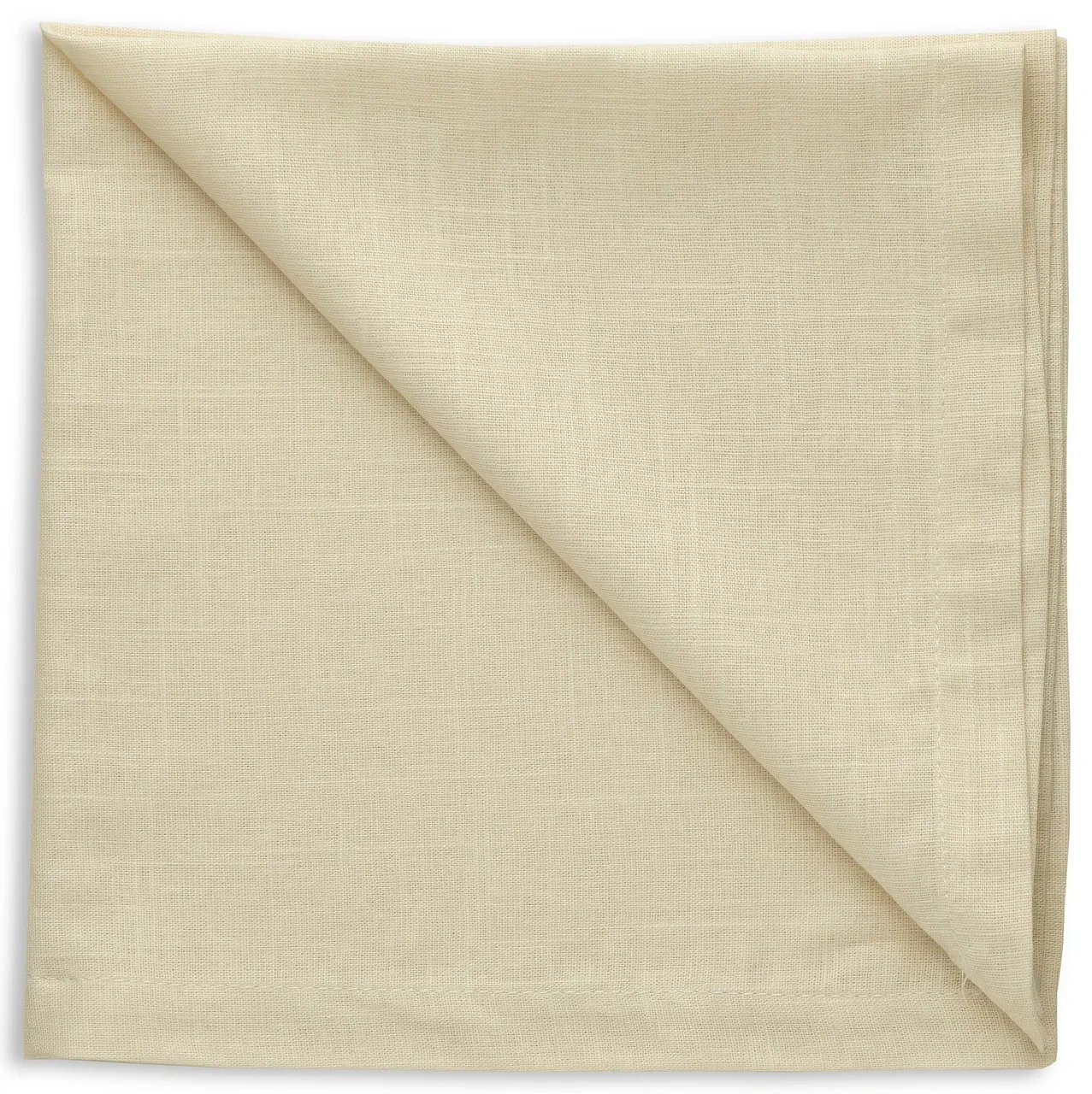 Салфетка льняная светло-бежевая