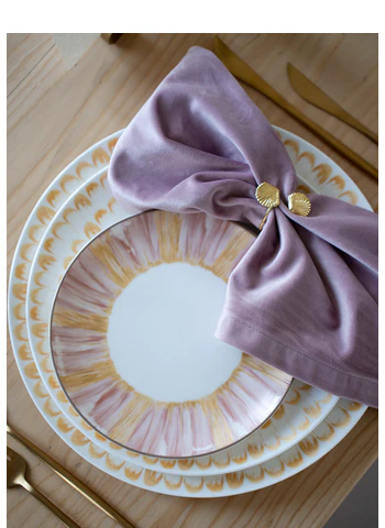 Салфетка бархатная розовая