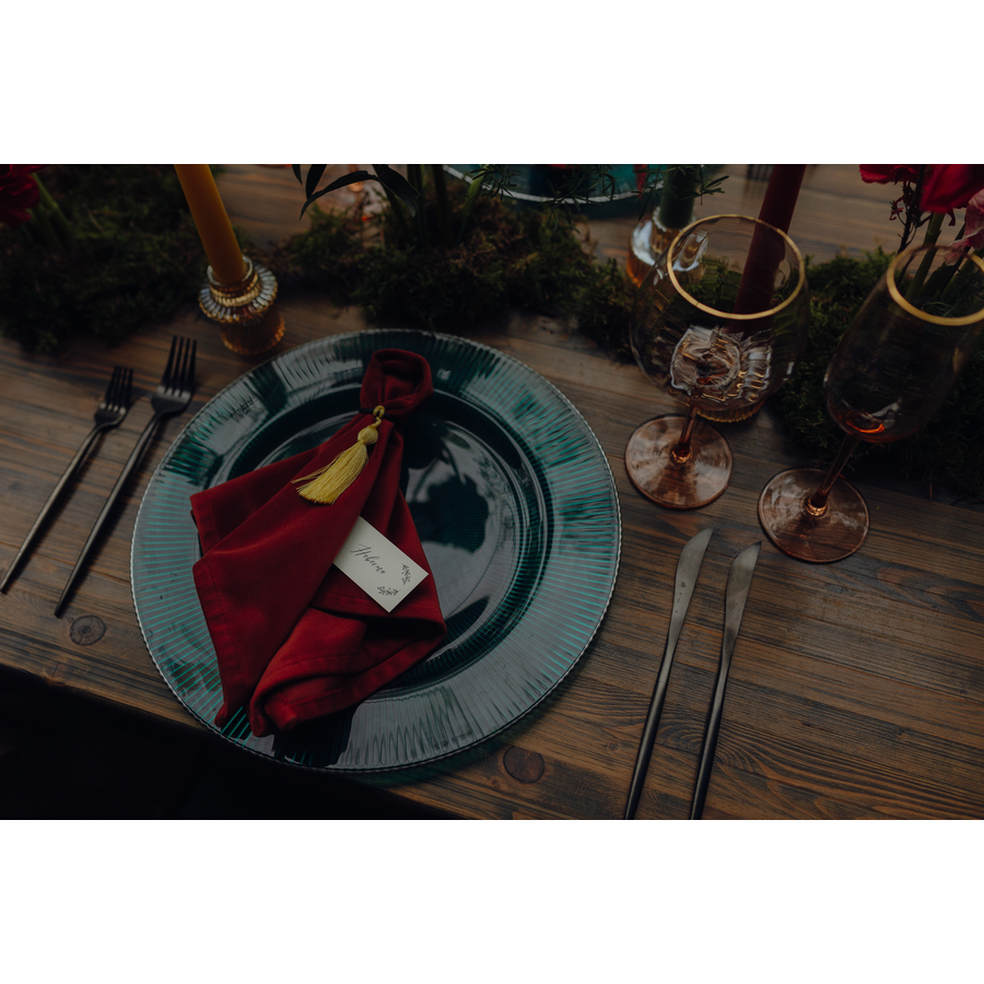 Салфетка бархатная "Бета" янтарная - Фото миниатюра 14