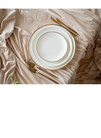 Подстановочная тарелка «Виго» с золотым кантом