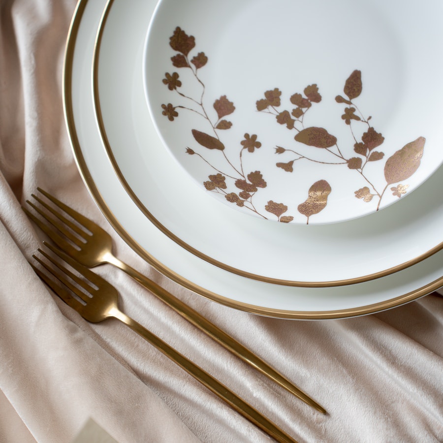 Набор «Имс» матовое золото из двух предметов - Фото миниатюра 3