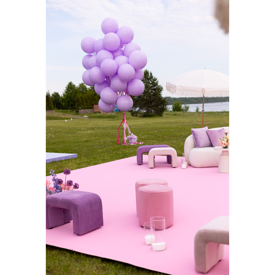 Пуфик "Фуфик" мини розовая сакура бархат - Фото миниатюра 5