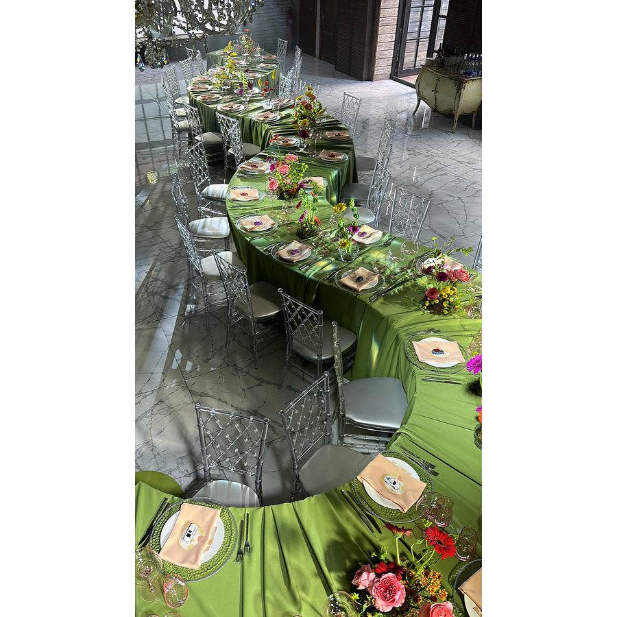 Банкетный стол "Вольф" змейка белый - Фото миниатюра 14