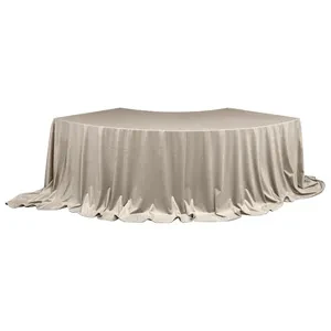 Скатерть для президиума бархатная серо-бежевая - Фото 1