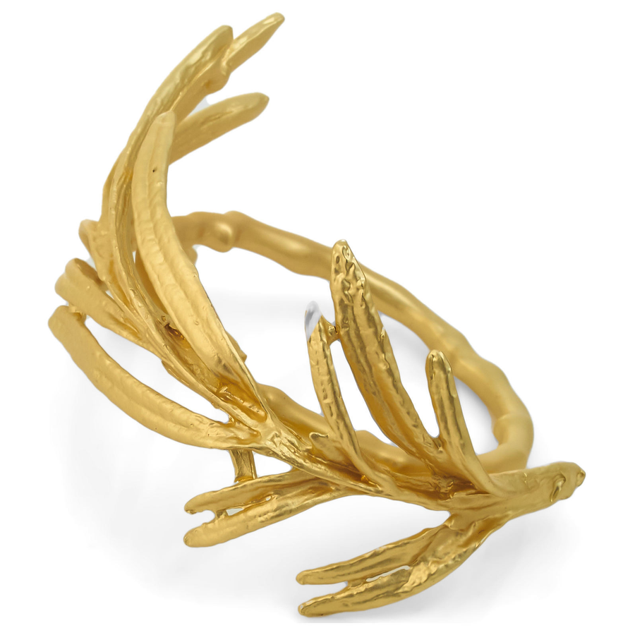 Кольцо для салфетки Ромеро золотое - Фото миниатюра 1