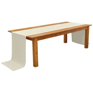 Раннер льняной белый