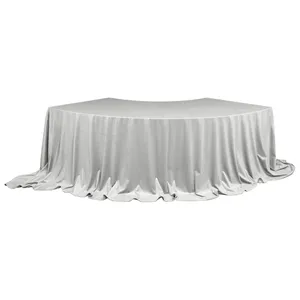 Скатерть для президиума бархатная светло-серая