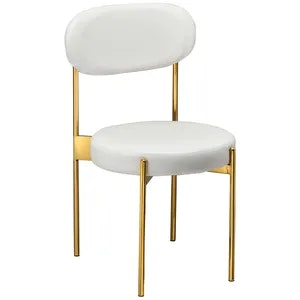 Стул «Тотем» золотой с кожаной спинкой