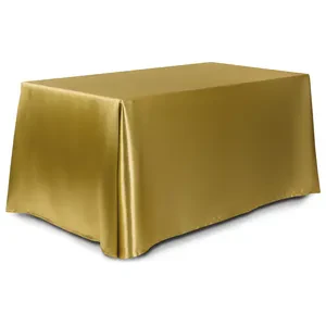 Скатерть прямоугольная золотая - Фото 1