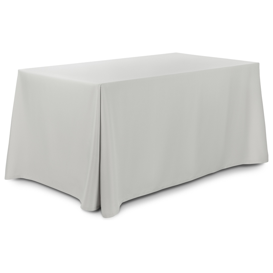 Скатерть прямоугольная габардин светло-серая - Фото миниатюра 1