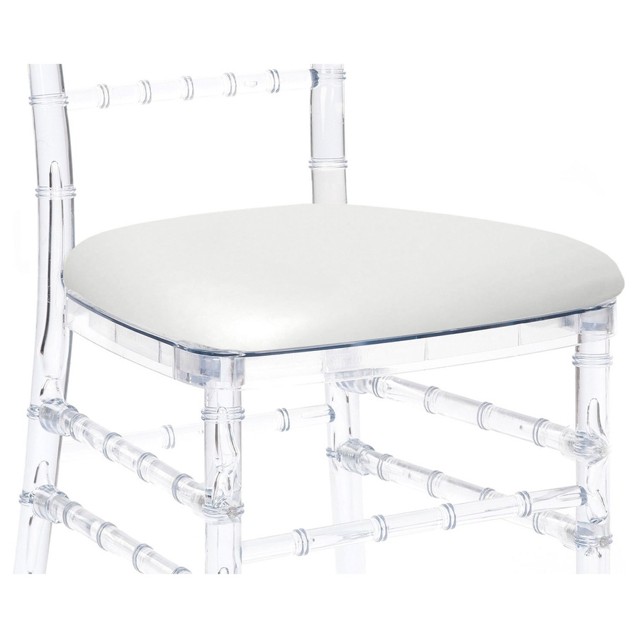 Подушка Кьявари белая, кожа. Отдельно не сдается - Фото миниатюра 1