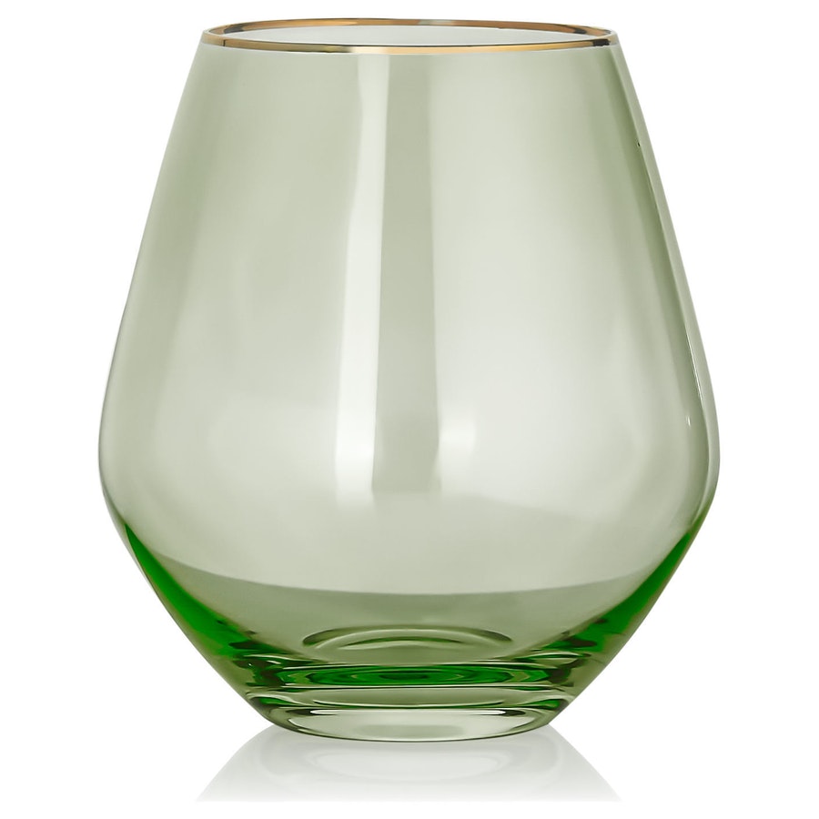 Стакан «Санко» оливковый с золотым кантом - Фото миниатюра 1